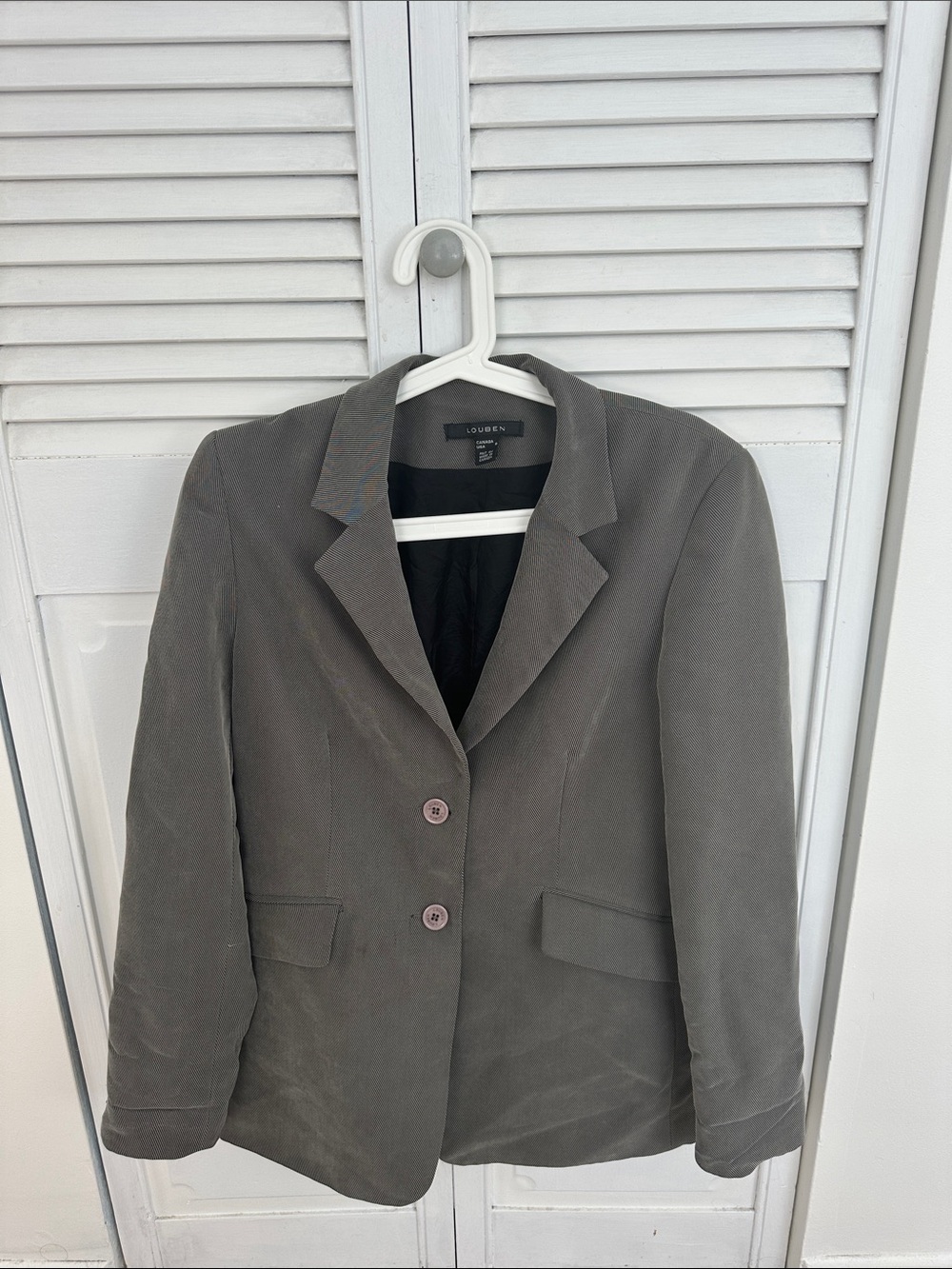 Lou & Grey Tailored Gray Single-Breasted Blazer